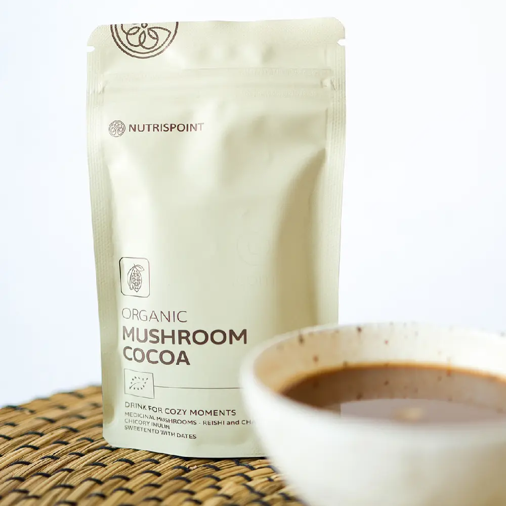 Nutrispoint Organic Mushroom Cocoa, ekološki kakav z gobami v prahu (70 g)